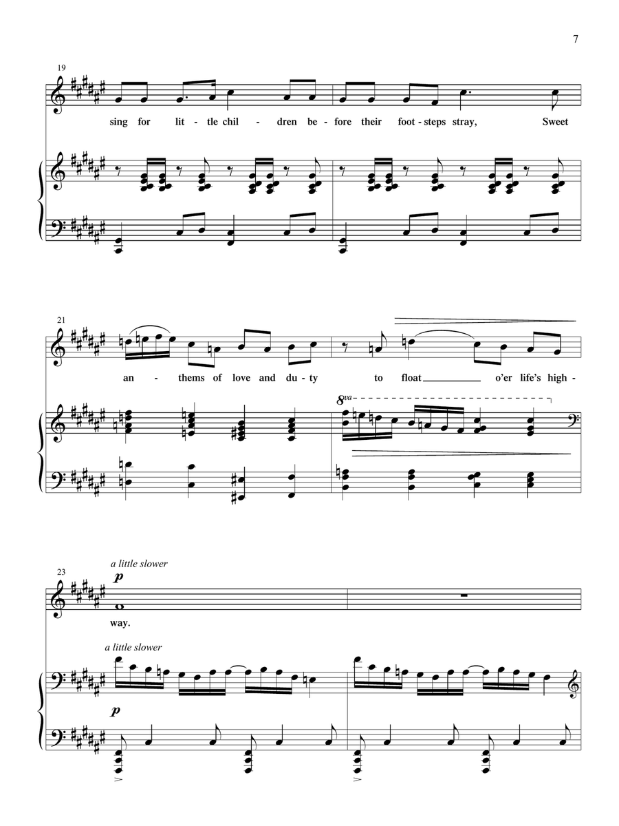 Miss Wheatley's Garden (Medium High Voice) Choir scores gallery preview page 4