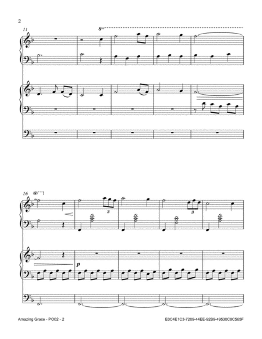 Amazing Grace Piano Method scores gallery preview page 2