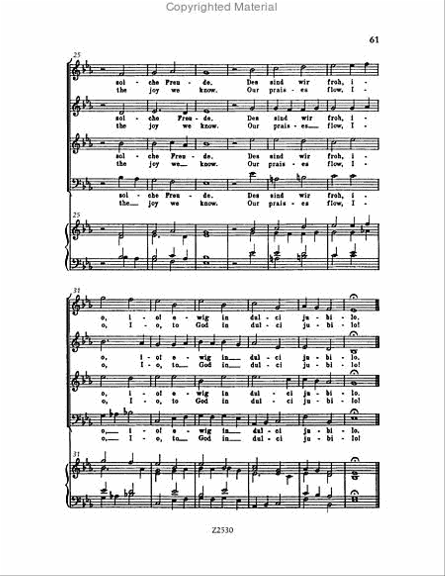 Wachet auf, ruft uns die Stimme, BWV 140 Choir scores gallery preview page 61