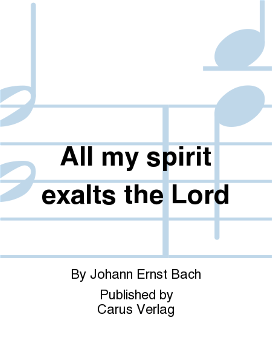 All my spirit exalts the Lord (Deutsches Magnificat) Organ scores gallery preview page 1