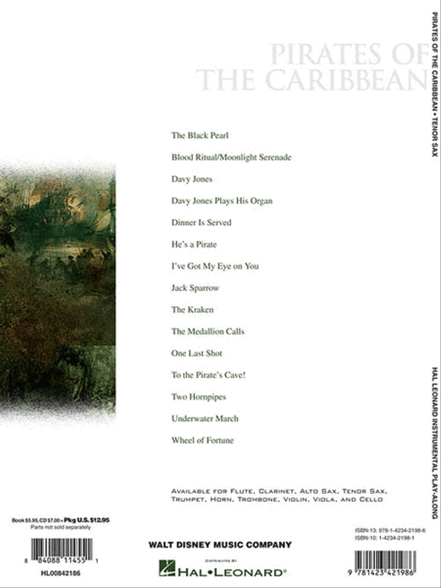 Pirates of the Caribbean Tenor Saxophone scores gallery preview page 2