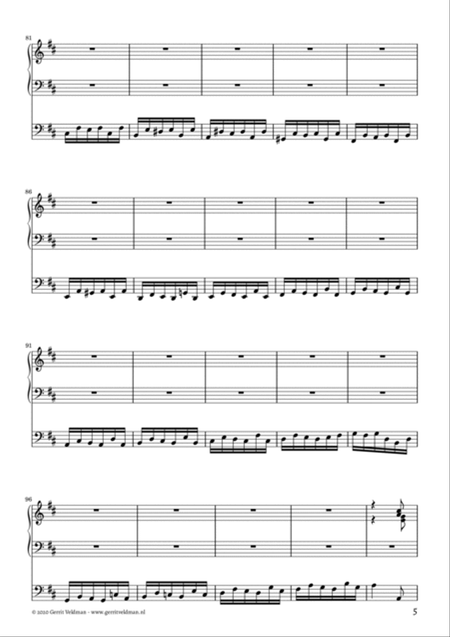 Psalm 150 (toccata) Organ Solo scores gallery preview page 5