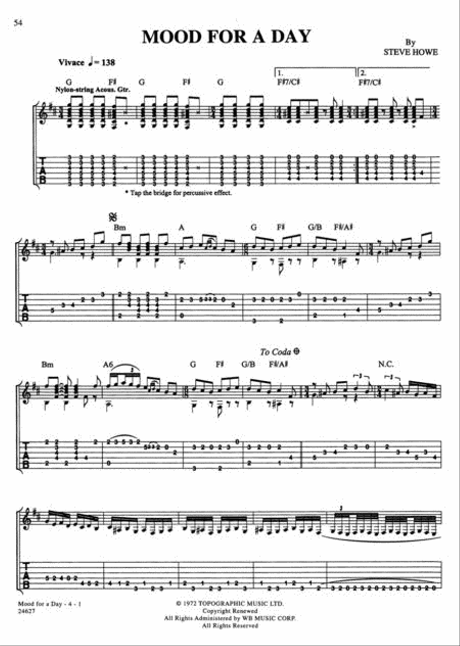 Yes – Fragile Electric Guitar scores gallery preview page 2