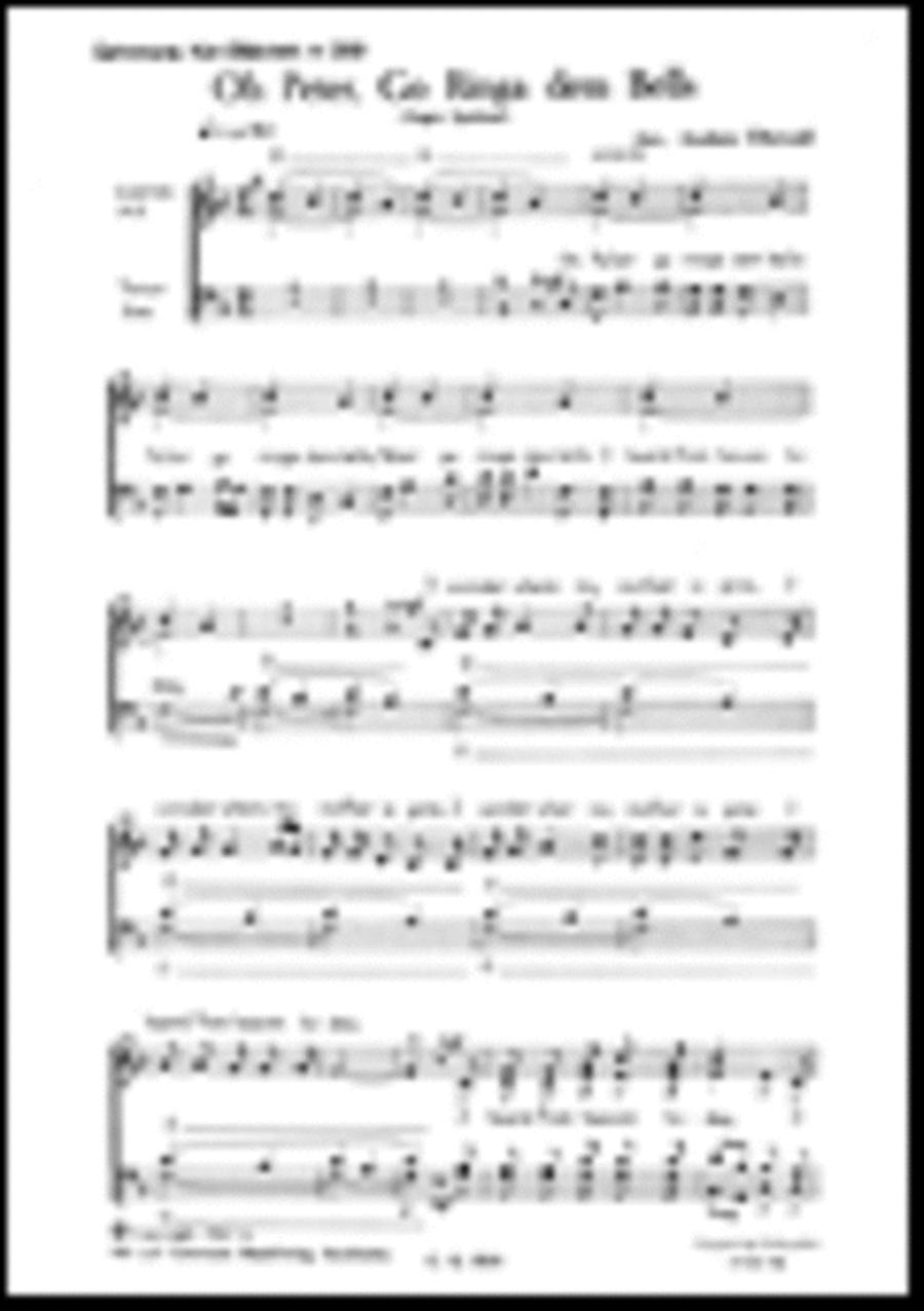 Oh Peter, Go Ringa dem Bells 4-Part scores gallery preview page 1
