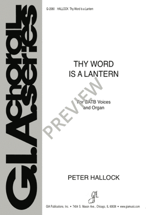 Book cover for Thy Word Is a Lantern
