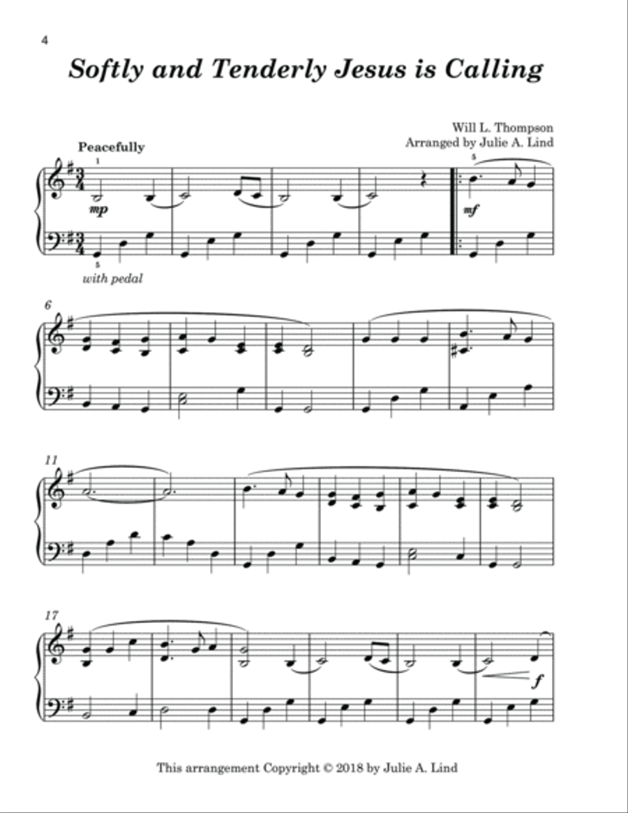 Celebration of Life: 22 Piano Solos for Funerals, Memorials, and Celebration of Life Services Piano Solo scores gallery preview page 5