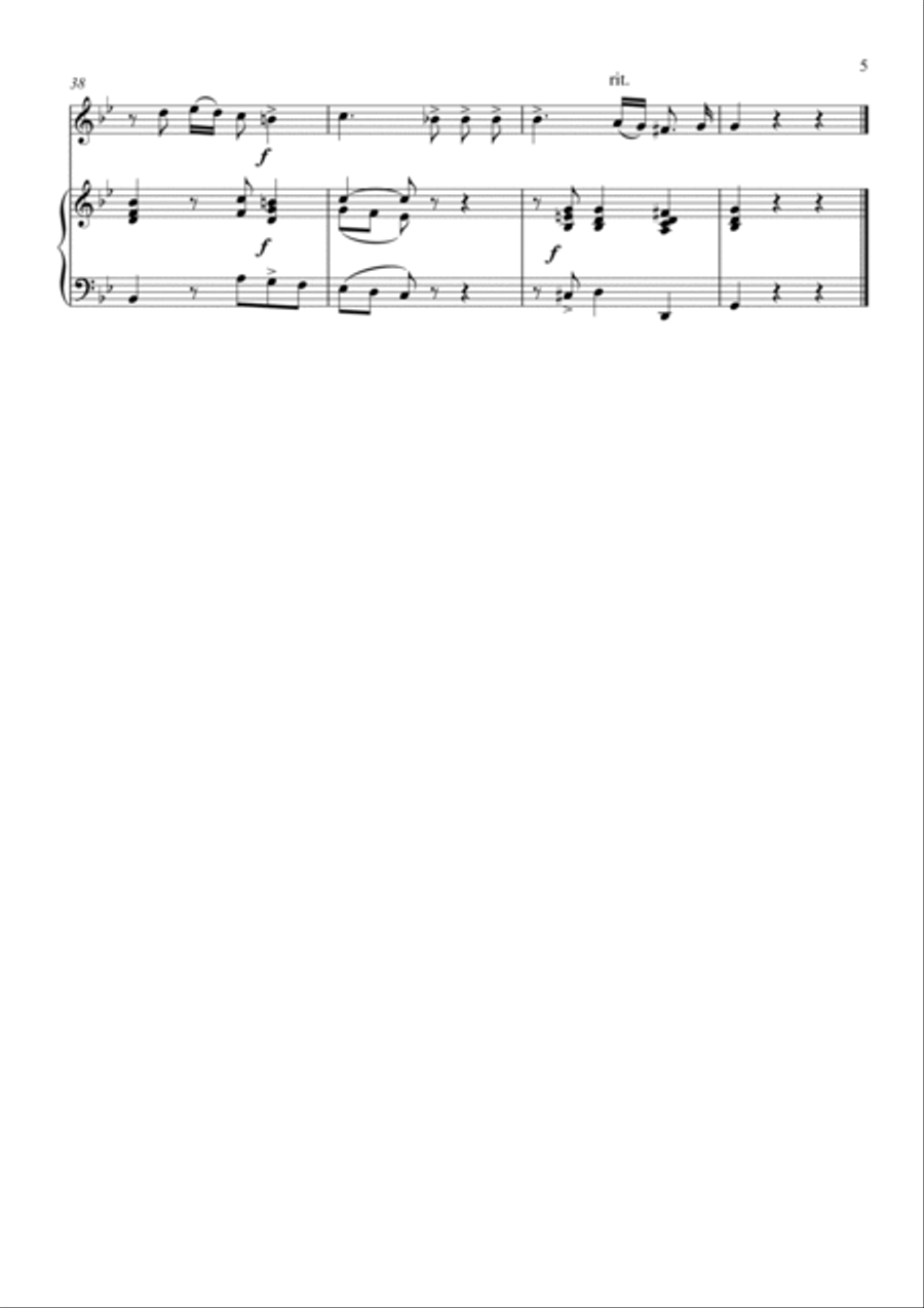 Alessandro Scarlatti - Son tutta duolo (Piano and Oboe) Small Ensemble scores gallery preview page 5
