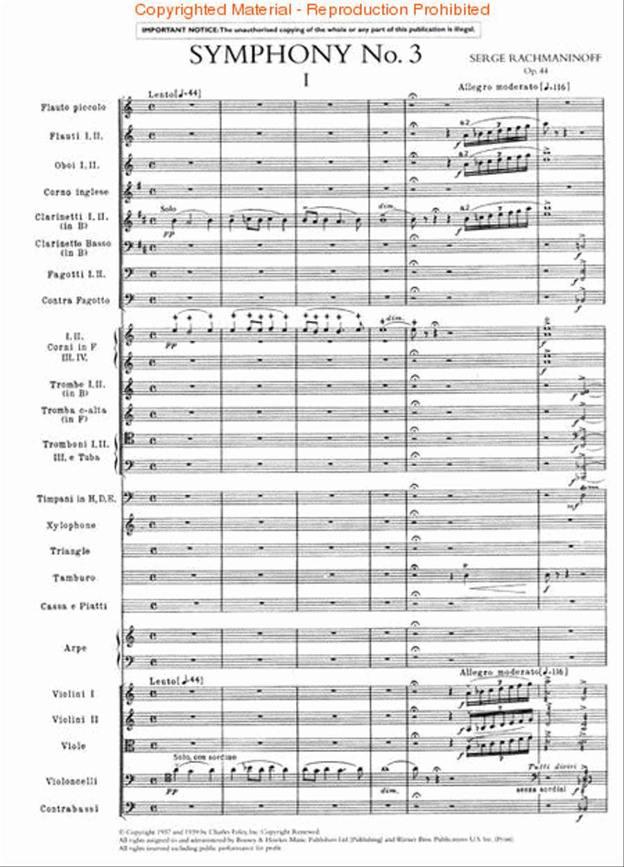 Symphony No. 3 Orchestra scores gallery preview page 2
