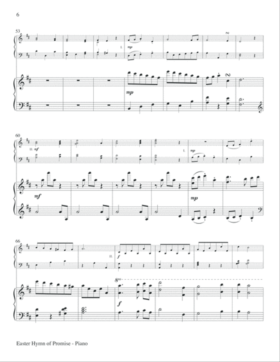 Easter Hymn of Promise Choir scores gallery preview page 17