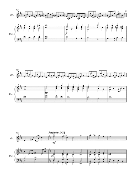 ABIDE WITH ME. FOR VIOLIN AND PIANO image number null