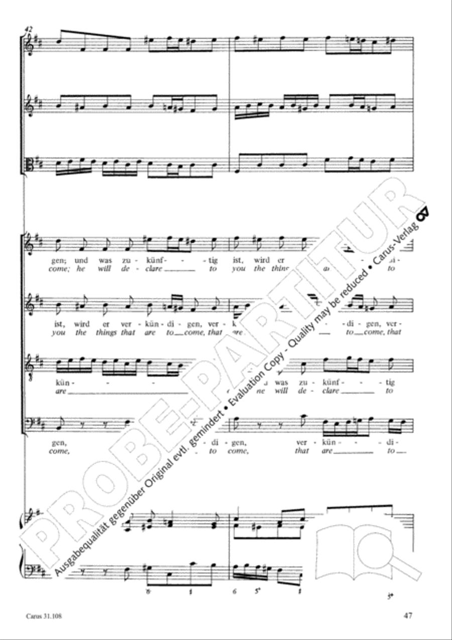 Now it is good, that I am leaving (Es ist euch gut, dass ich hingehe) ATB scores gallery preview page 48