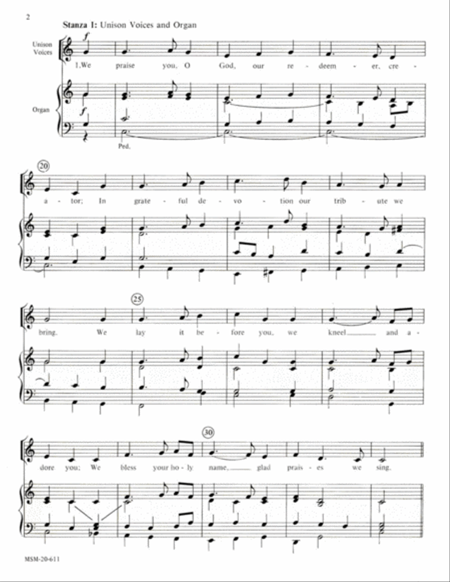 We Praise You, O God (Kremser) Choir scores gallery preview page 2
