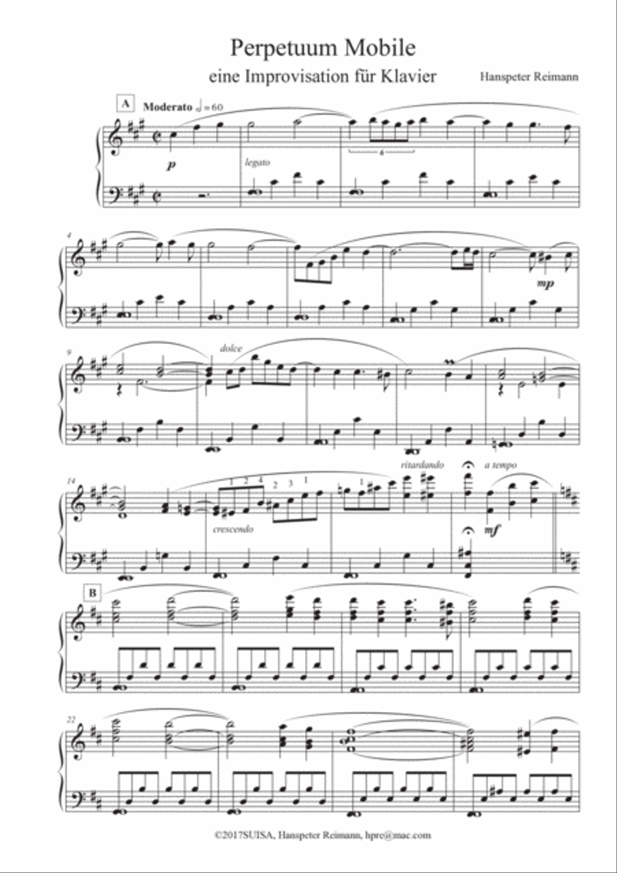 Perpetuum Mobile Piano Solo scores gallery preview page 2