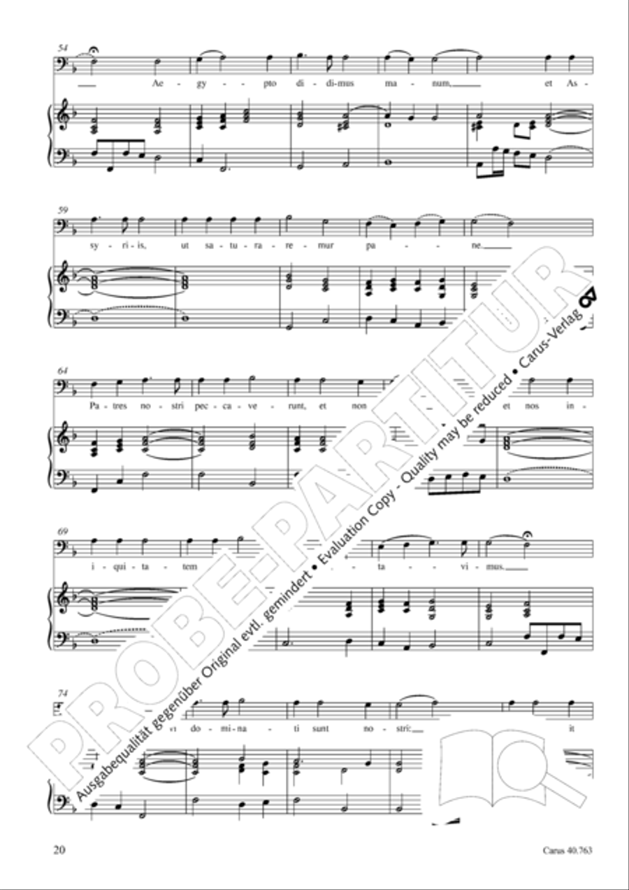 Drei Lamentationen zum Karsamstag Score scores gallery preview page 21