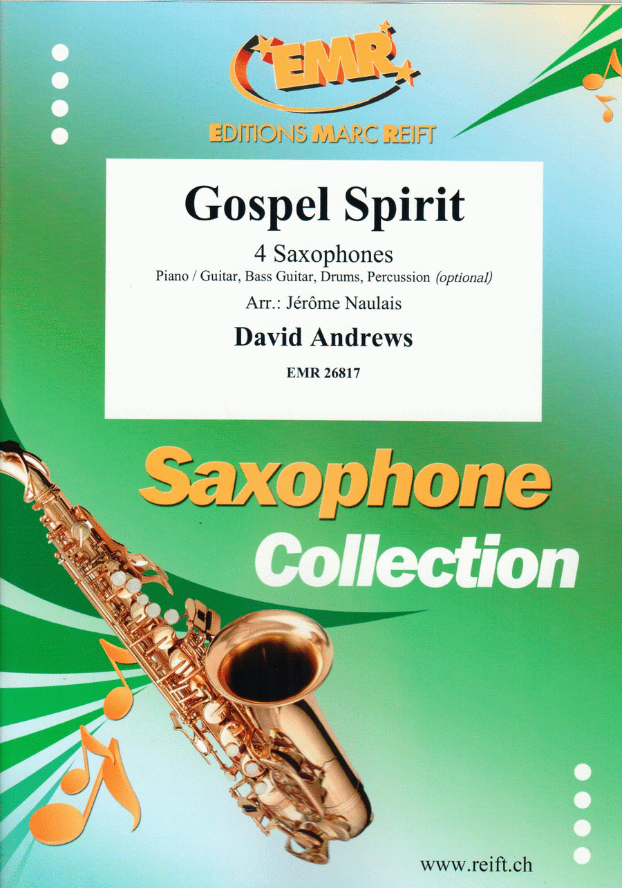 Gospel Spirit Saxophone Ensemble scores gallery preview page 1