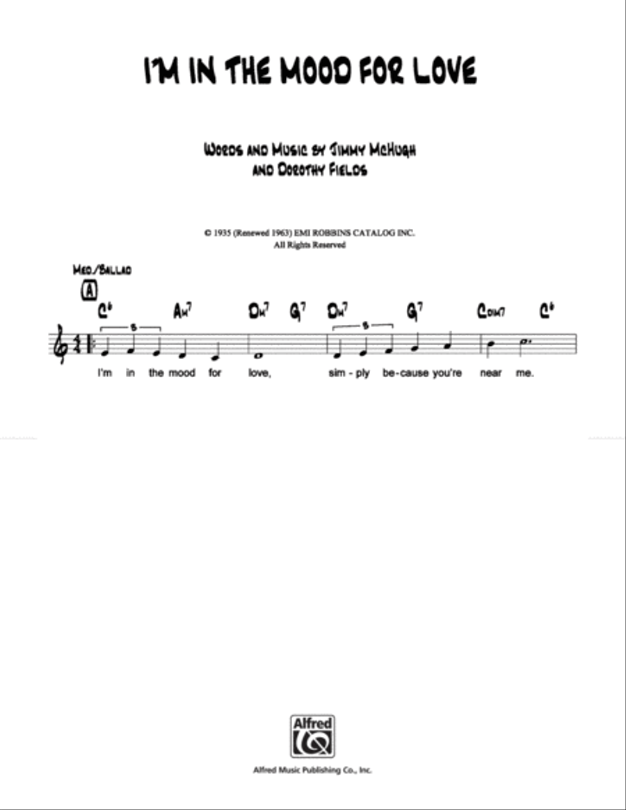 I'm in the Mood for Love School and Community scores gallery preview page 1