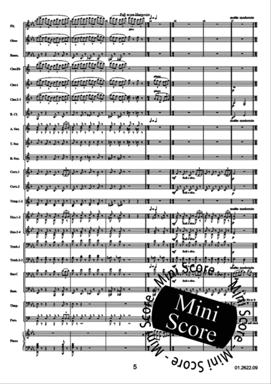Reflections Over a Norwegian Concert Band scores gallery preview page 9
