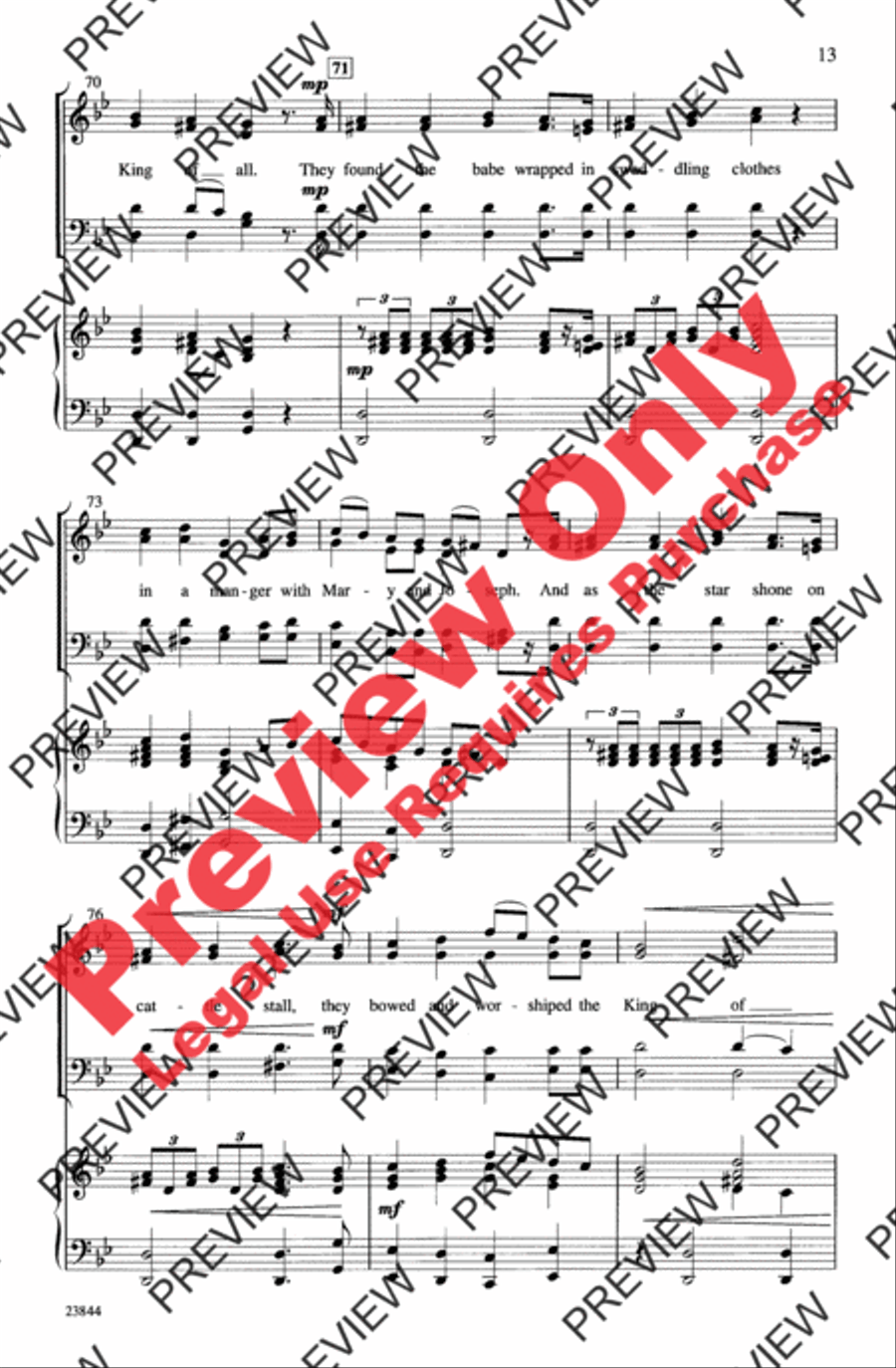 March of the Kings March of the Kings 4-Part scores gallery preview page 12