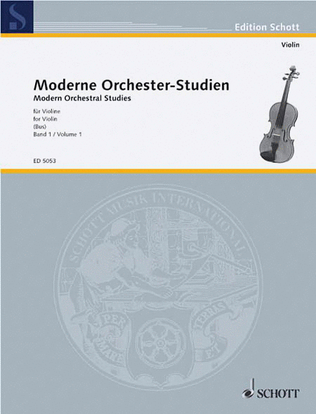 Book cover for Modern Orch. Studies For Vln V. 1