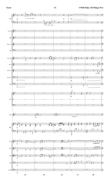 I Will Make All Things New - Orchestral Score and Parts