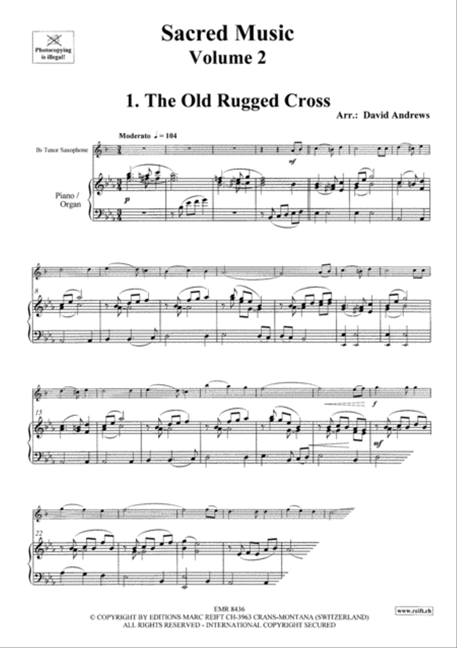 Sacred Music Volume 2 Sacred Music Volume 2 Tenor Saxophone scores gallery preview page 3