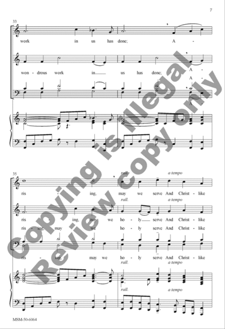 In Peace, in Peace, Through Christ the Door 4-Part scores gallery preview page 8