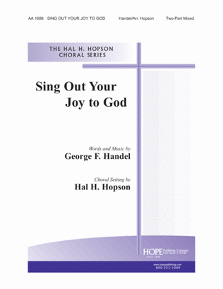 Book cover for Sing Out Your Joy to God