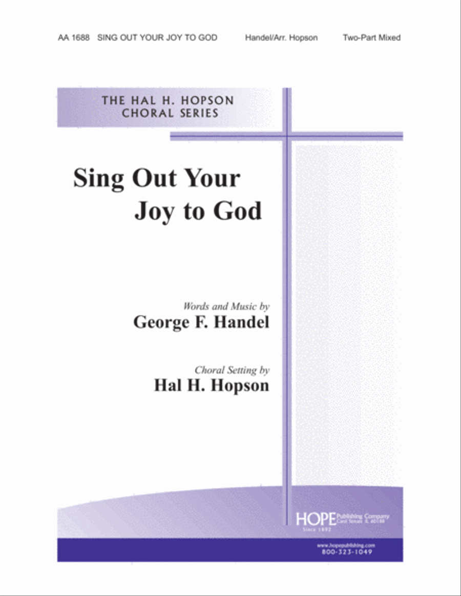 Sing Out Your Joy to God Sing Out Your Joy to God 2-Part scores gallery preview page 1