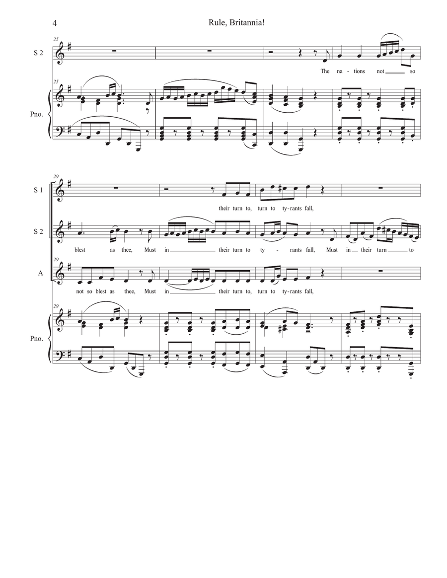 Rule, Britannia! (SSA) SSA scores gallery preview page 4