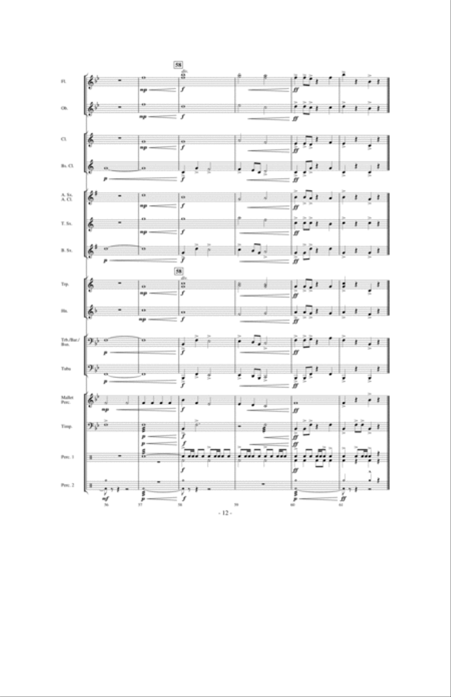 Valiance: A Heroic Overture for Band Concert Band scores gallery preview page 11