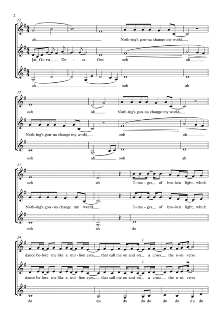Across The Universe A Cappella scores gallery preview page 2