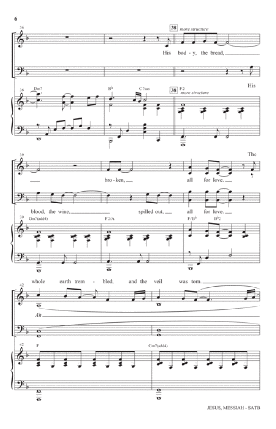 Jesus Messiah Jesus Messiah 4-Part scores gallery preview page 5
