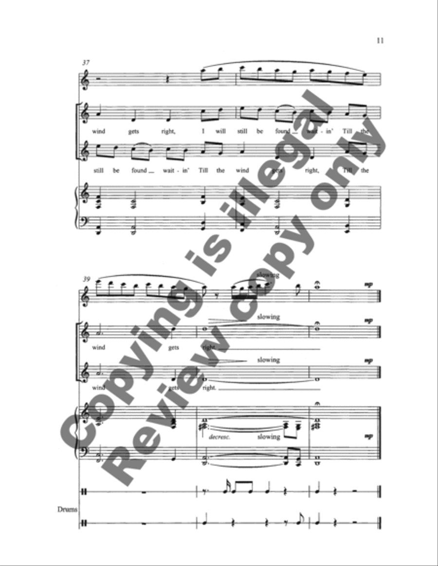 The Poet Sings: 3. Till the Wind Gets Right SA scores gallery preview page 6