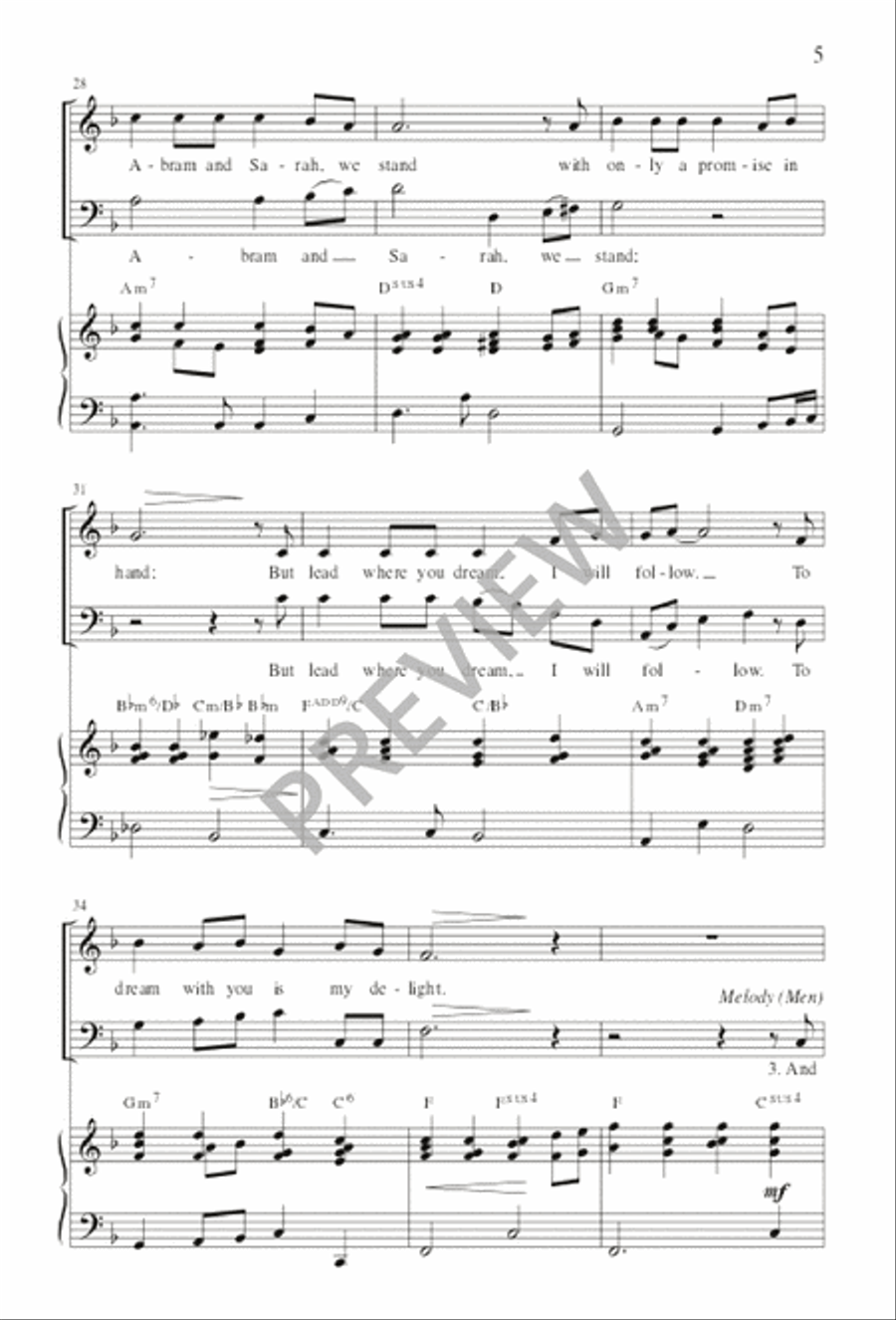 Covenant Hymn - SATB edition 4-Part scores gallery preview page 6