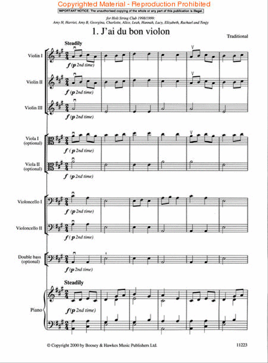 Simply 4 Strings: A French Suite