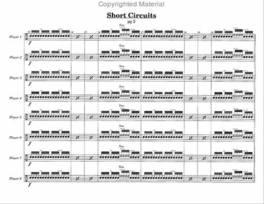 Short Circuits Percussion Ensemble scores gallery preview page 5