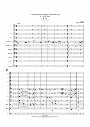 Book cover for Holst: "A Holst Suite" (4 Mvts from Various Suites) - symphonic wind & bass