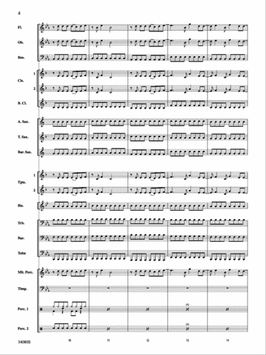Kissin' U: Score Concert Band scores gallery preview page 4