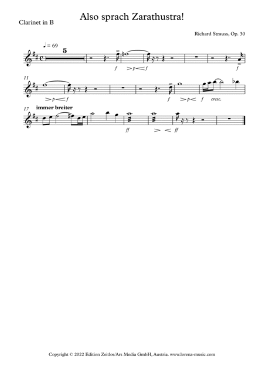 Also Sprach Zarathustra Full Orchestra scores gallery preview page 6