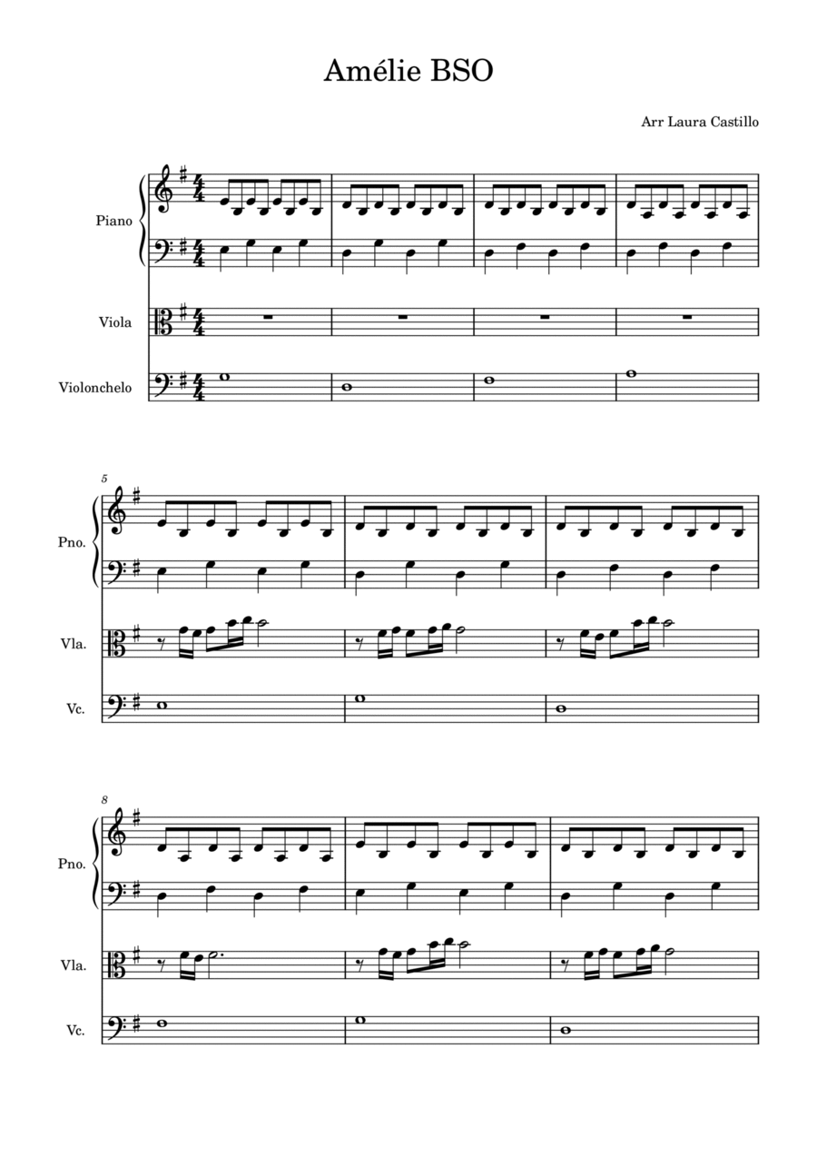 Comptine D'un Autre Été: L'après-Midi String Duet scores gallery preview page 1