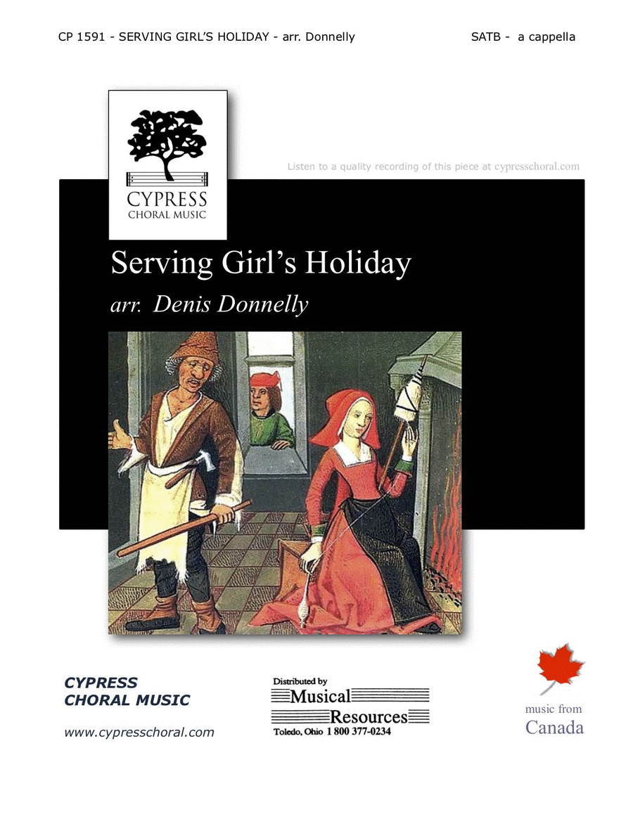 Serving Girl's Holiday 4-Part scores gallery preview page 1