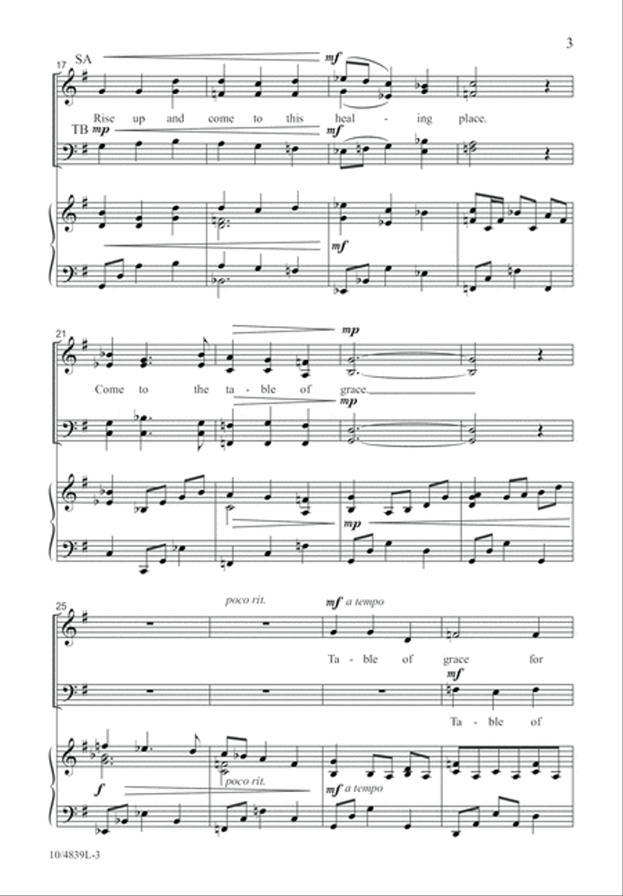 Table of Grace 4-Part scores gallery preview page 3