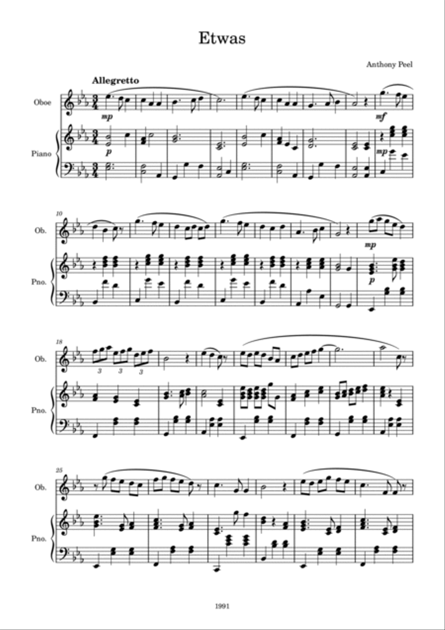 Etwas Etwas Piano scores gallery preview page 2