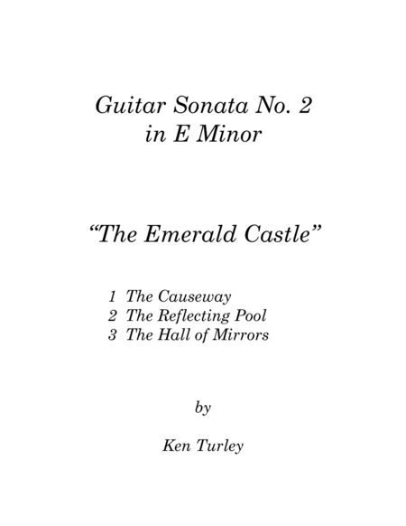 Classical Guitar Sonata No. 02 in E Minor "The Emerald Castle" image number null