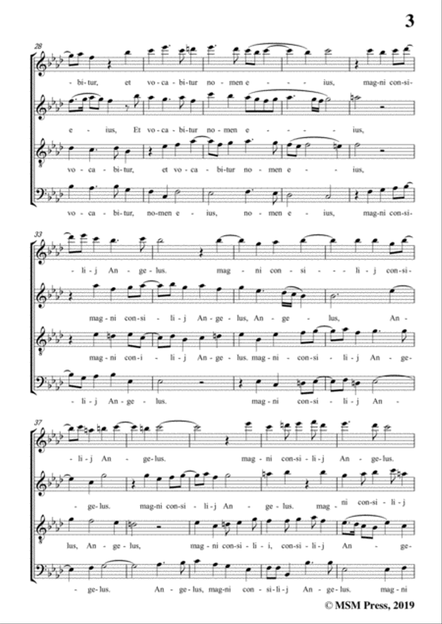 Byrd-Tui sunt coeli,T 119,in f minor,for A cappella 4-Part scores gallery preview page 5