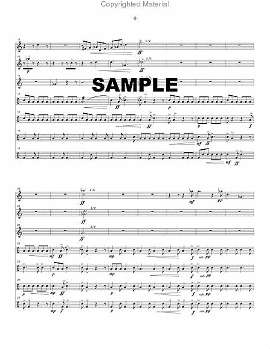 Fanfare Bravo Fanfare Bravo Percussion Ensemble scores gallery preview page 3