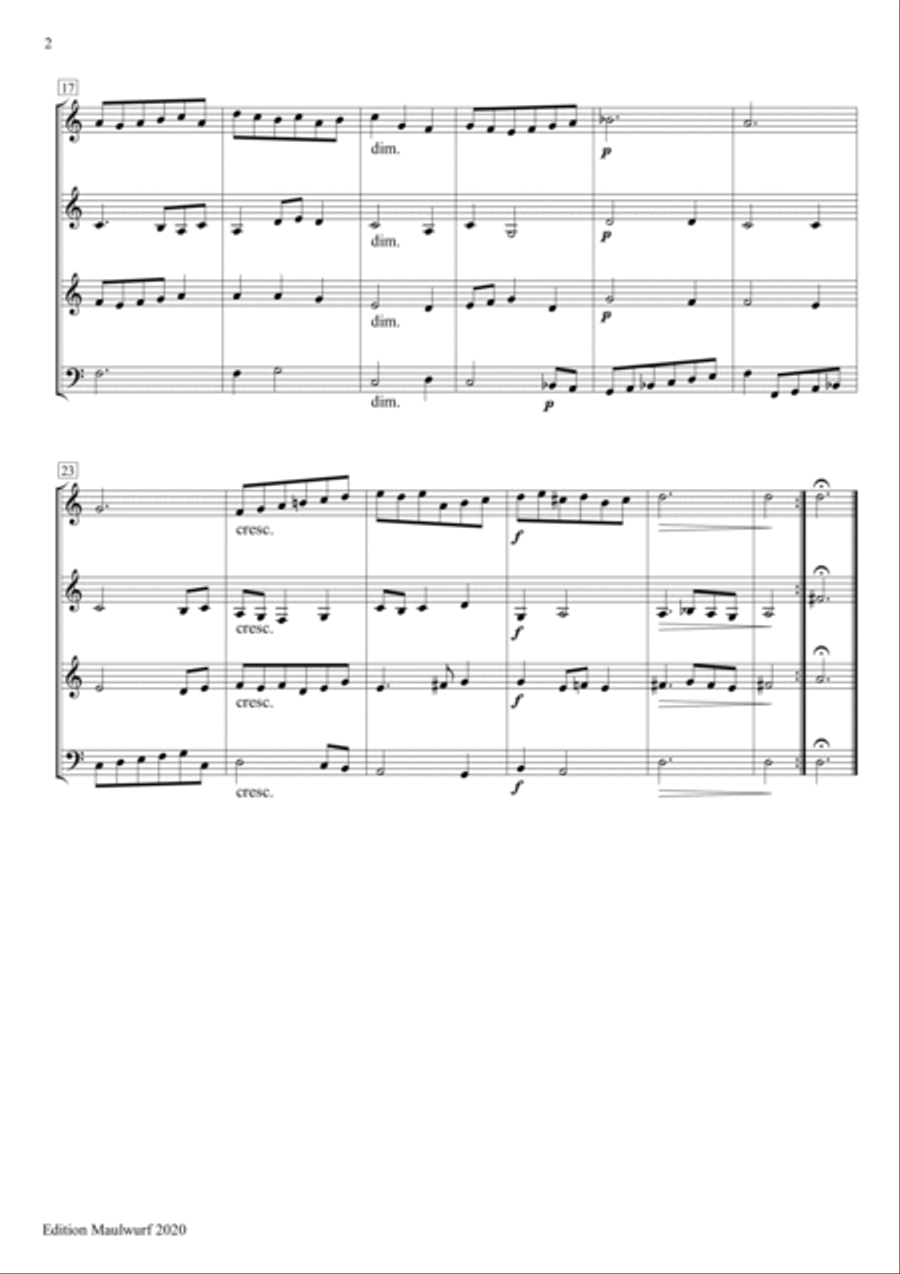 Courante Courante Brass Quartet scores gallery preview page 2