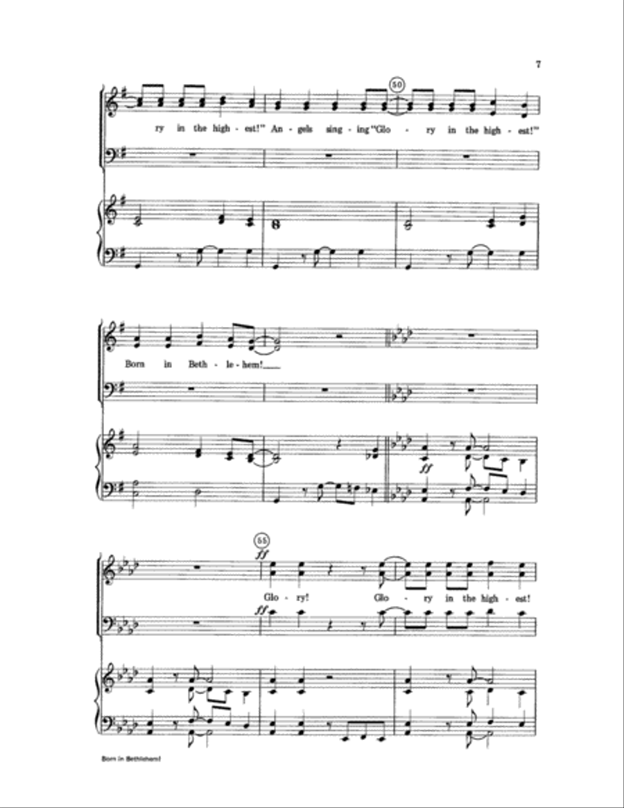 Born in Bethlehem! 3-Part scores gallery preview page 7