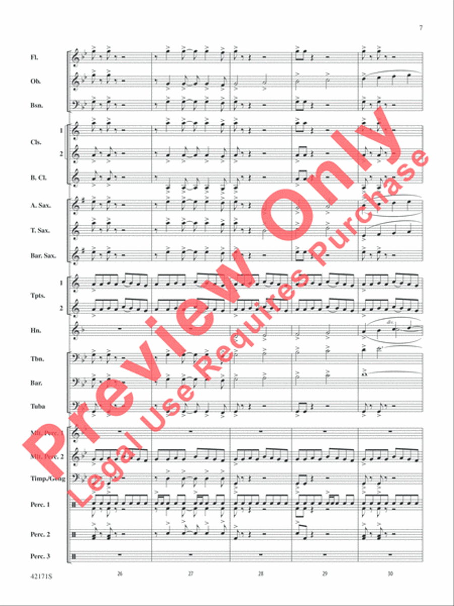 Prelude and Firestorm Concert Band scores gallery preview page 8