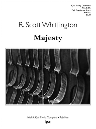 Book cover for Majesty - Score